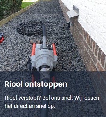Riool ontstoppen in regio Rotterdam?