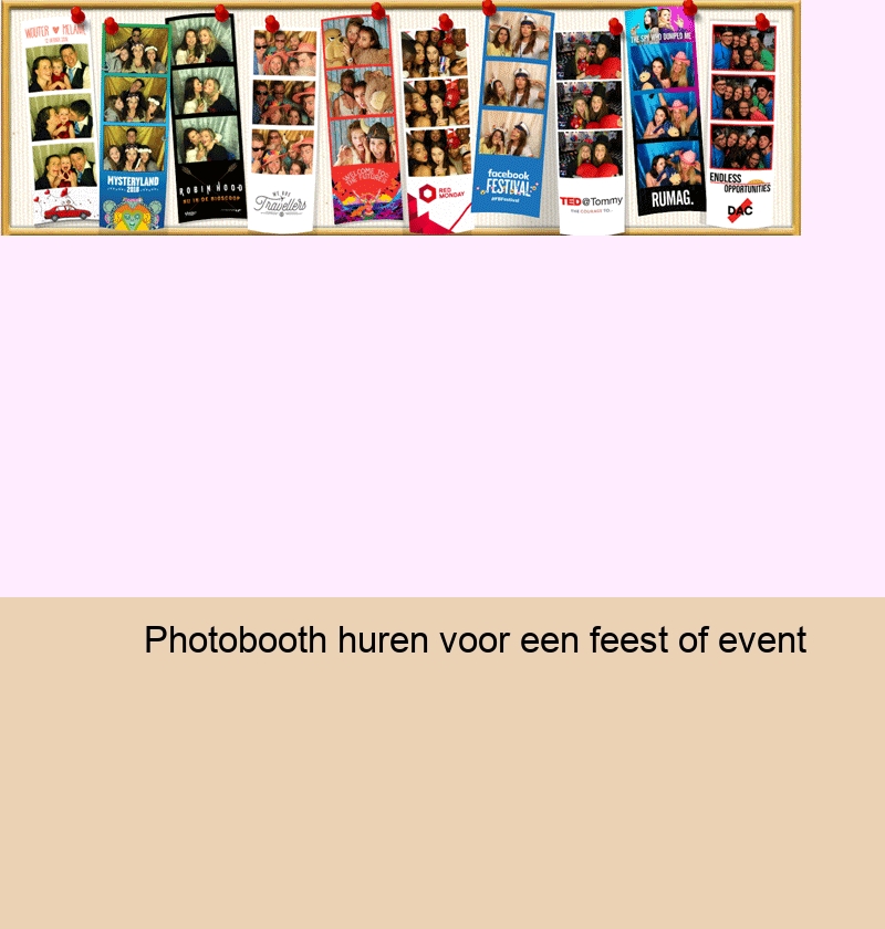 Photobooth huren voor een feest of event